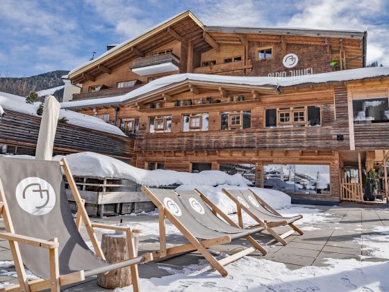 hotel saalbach hinterglemm winter aussen