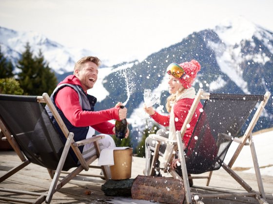 hotel saalbach hinterglemm winter sekt