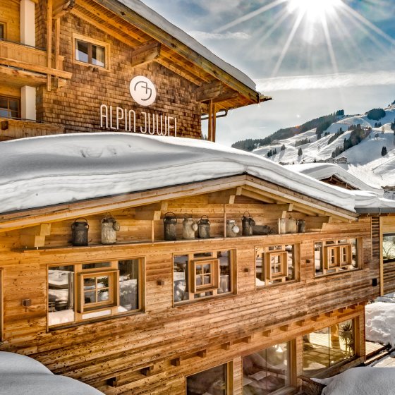 saalbach hinterglemm designhotel winter aussen