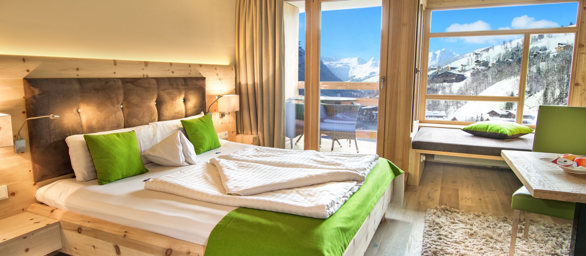 Doppelzimmer Rubin - Hotel Saalbach Hinterglemm - Wellnesshotel Alpin Juwel