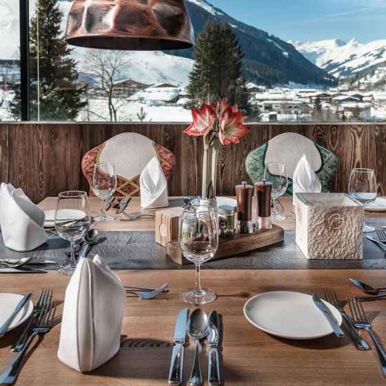 saalbach hinterglemm hotel kulinarik aussicht