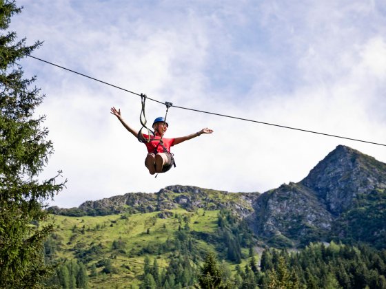 sommerurlaub saalbach hinterglemm hochseilpark