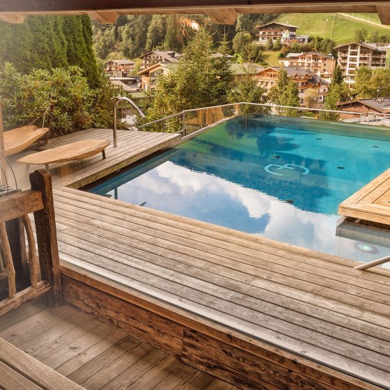 wellnesshotel saalbach hinterglemm sauna sommer
